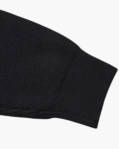 Suéter de punto con media cremallera refinado