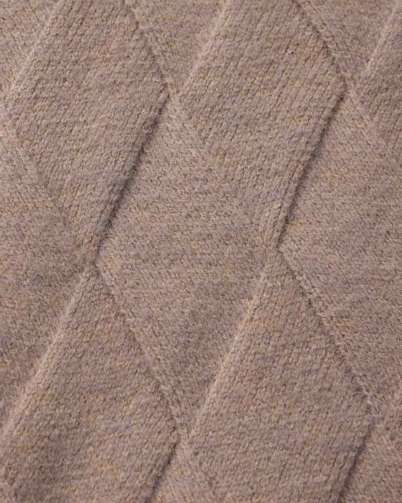 Cárdigan de punto con cremallera Heritage Diamond