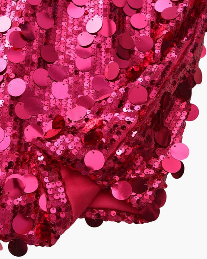 Vestido corto de fiesta con lentejuelas