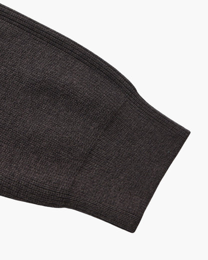 Suéter de punto con media cremallera refinado