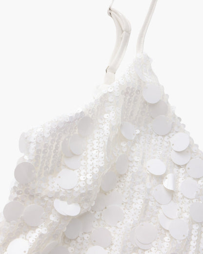 Vestido corto de fiesta con lentejuelas