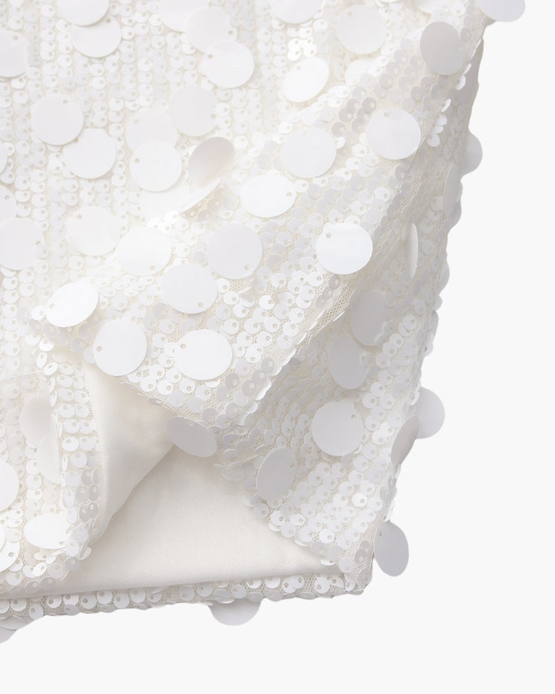 Vestido corto de fiesta con lentejuelas