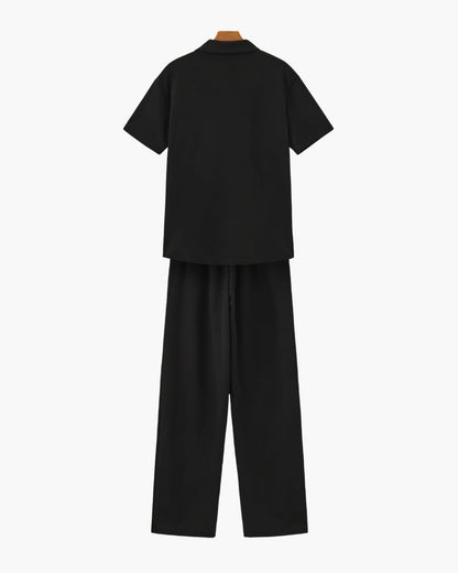 Conjunto de Polo y Pantalón de Algodón