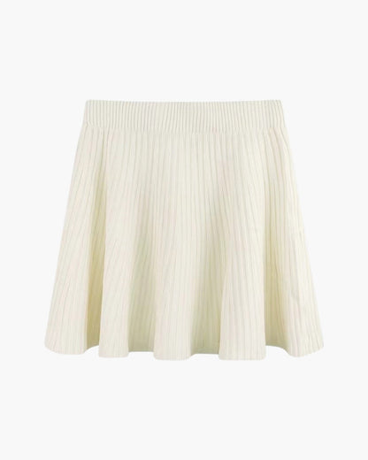 Mini de lana plisada Oxford