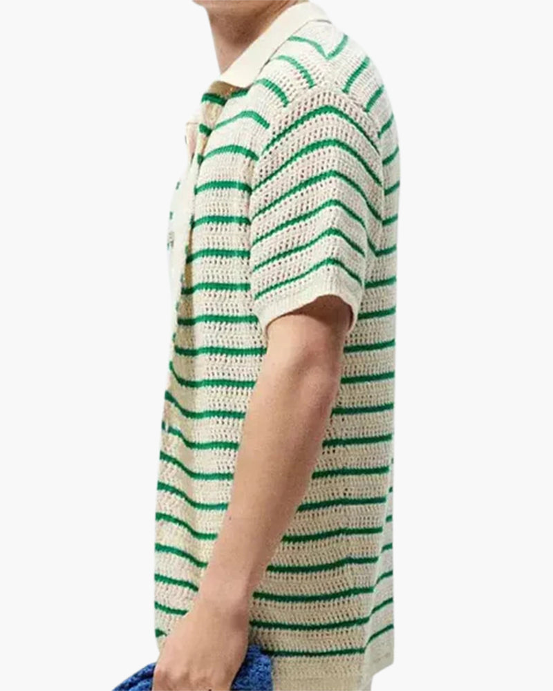 Camisa de botones de punto Marbella